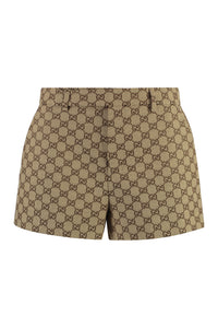 GG motif fabric shorts